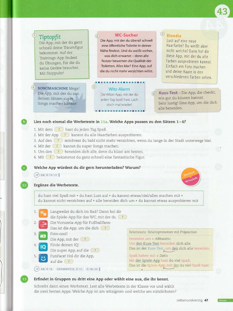 Beste Freunde B11 Kursbuch 44 | PDF