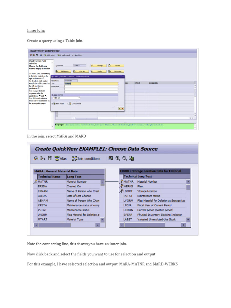 Joining Tables | PDF