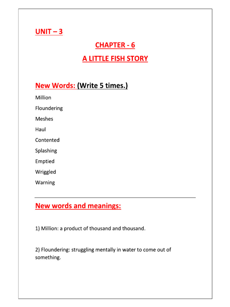 A Little Fish Story | PDF