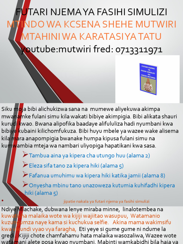 Fasihi Simulizi Pdf Pdf
