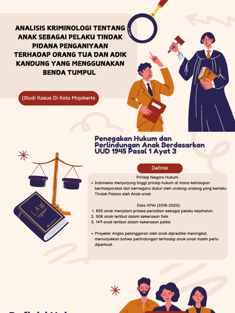 Analisis Kriminologi Tentang Anak Sebagai Pelaku Tindak Pidana ...