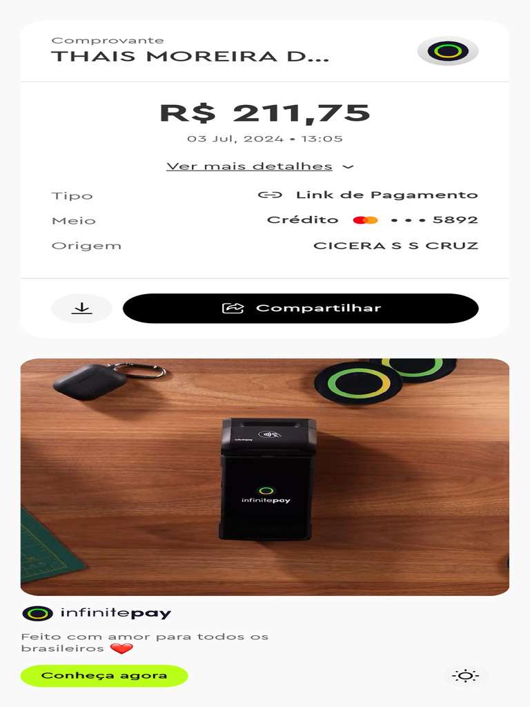 Comprovante InfinitePay | PDF