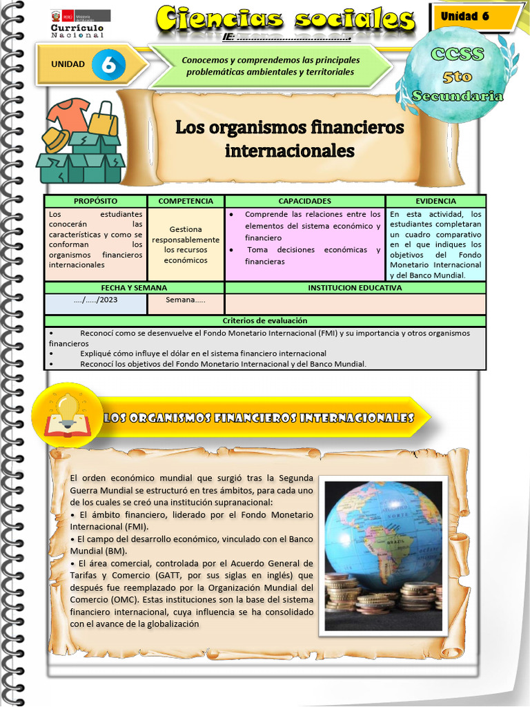 Ficha de Actividad CCSS 5°-Semana 5 | PDF