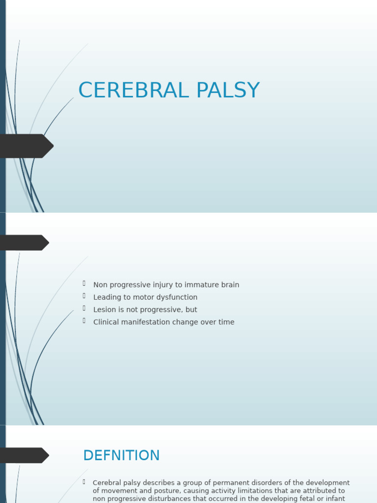 Cerebral Palsy | PDF