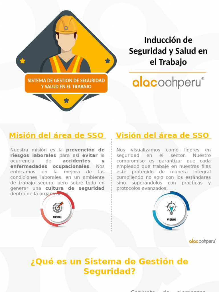 Aoh Cp Sst 01 Inducción De Seguridad Y Salud En El Trabajo Pdf