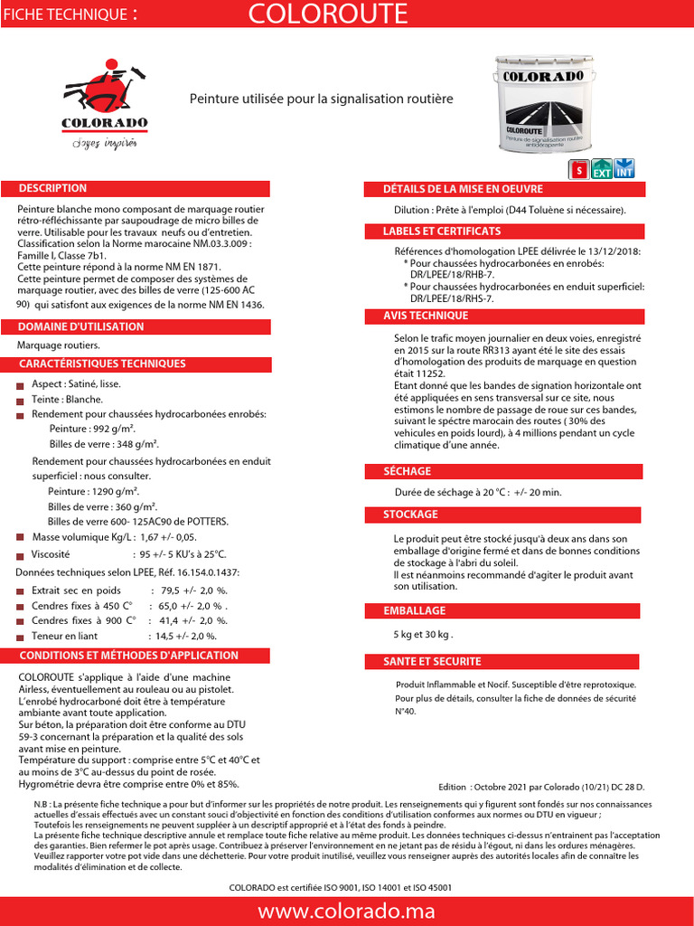 Coloroute FR 0 | PDF