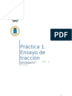 Práctica 1. Ensayo de Tracción: Rodrigo Eguíluz Carretero 49928 M-201 Semana 3 10/10/2011