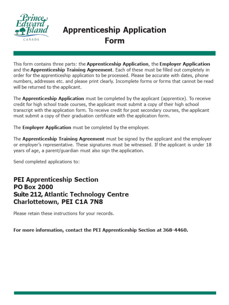 2023 Apprenticeship Application and Agreement January 2023 | PDF