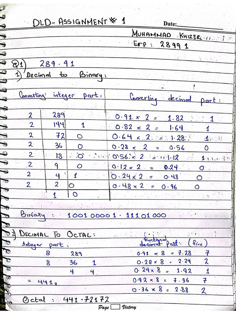 DLD HW 1 M.khizer 28991 | PDF