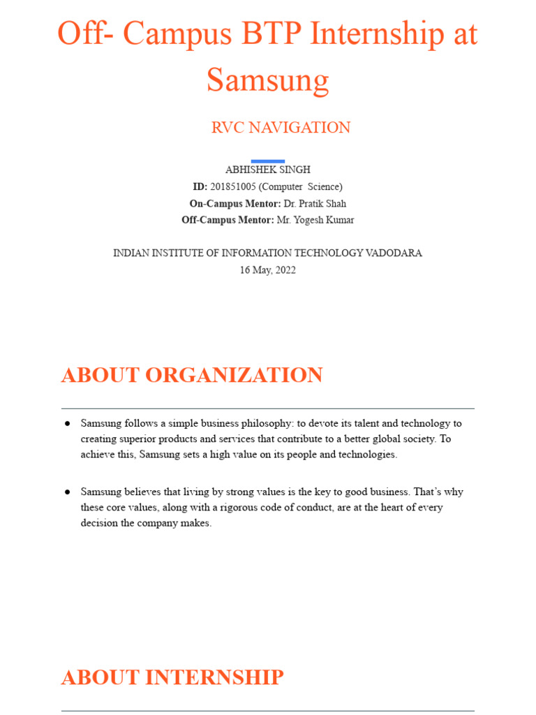 RVC Navigation | PDF