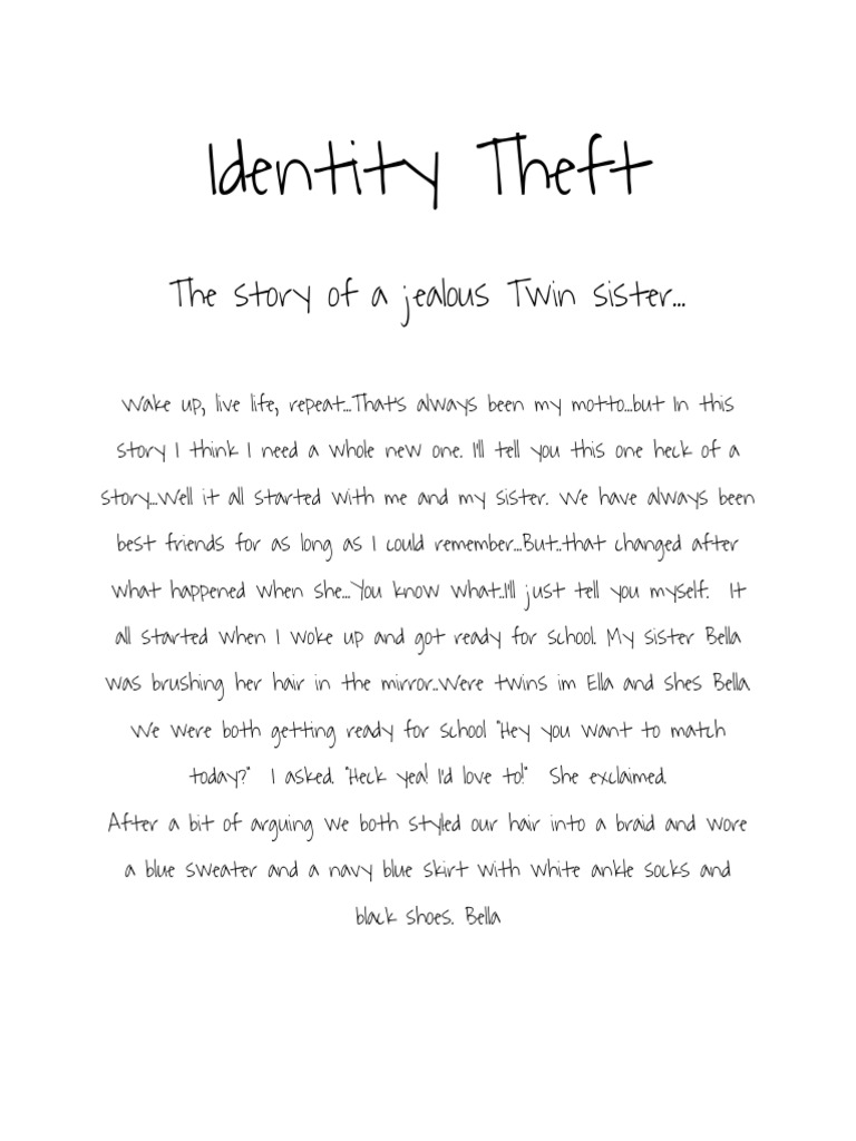 Identity Theft Pdf