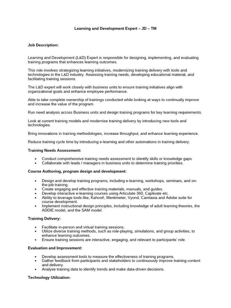 JD Trainer | PDF