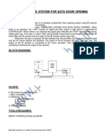 Embedded System for Auto Door Opening