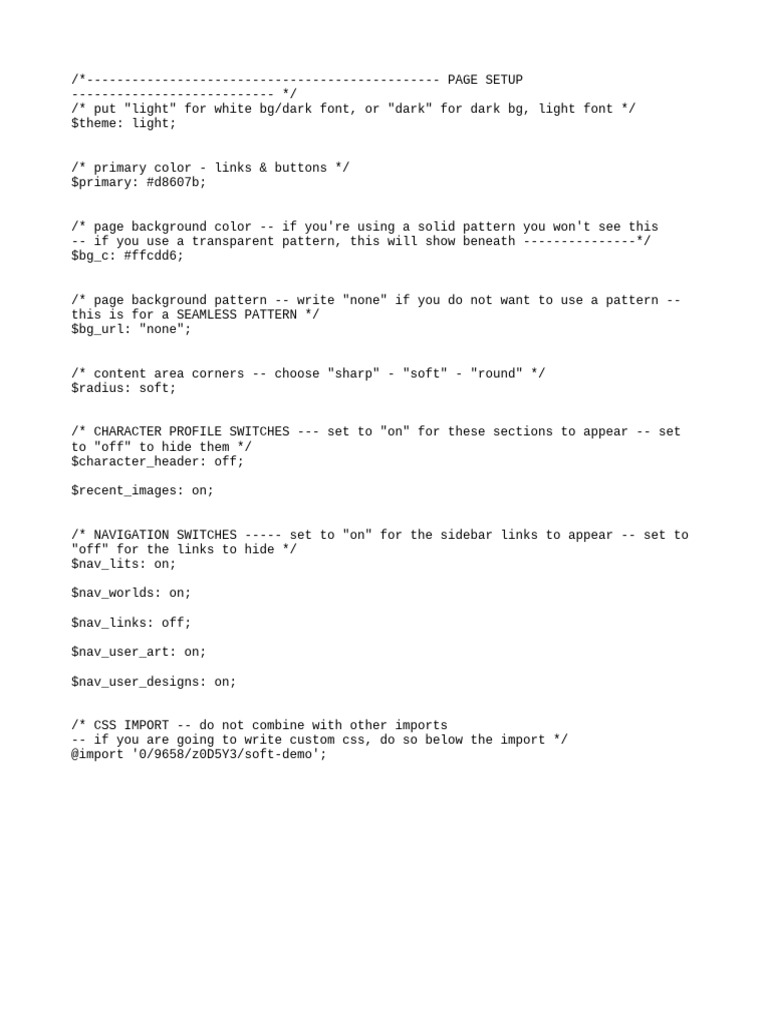 Freebie - Soft CSS | PDF