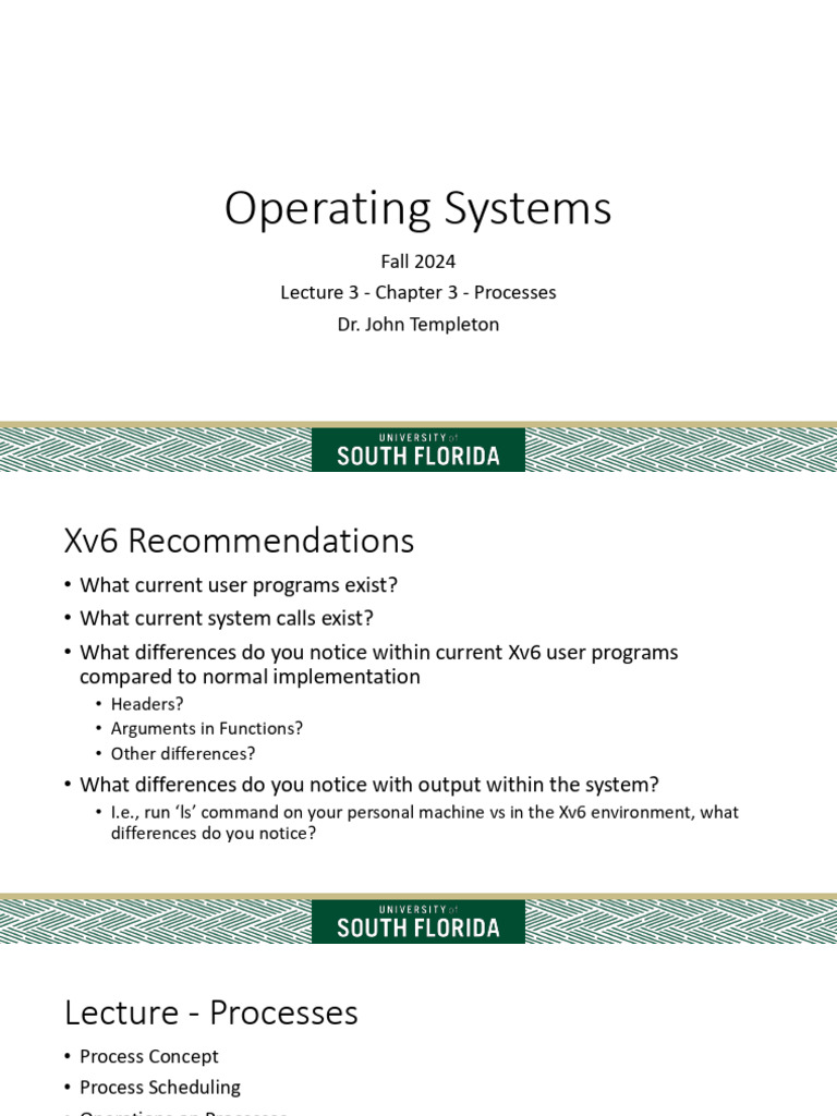 OSLecture 3 | PDF