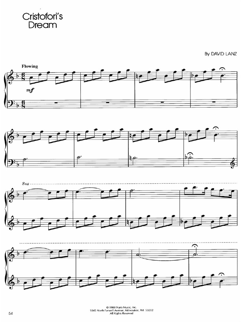 David Lanz Cristoforis Dream Pdf