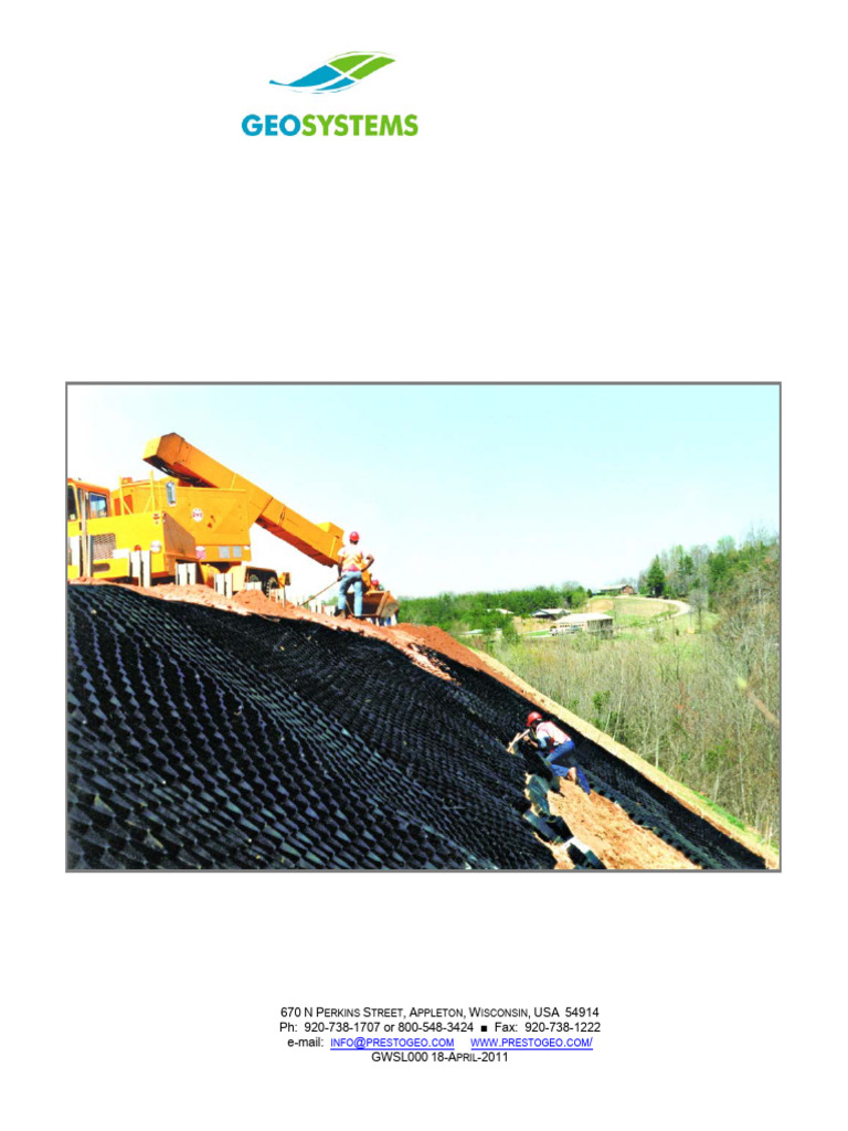 Geoweb Slope Installation | PDF