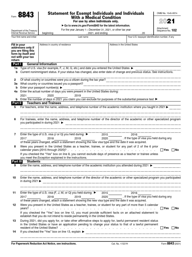 Statement For Exempt Individuals and Individuals With A Medical ...