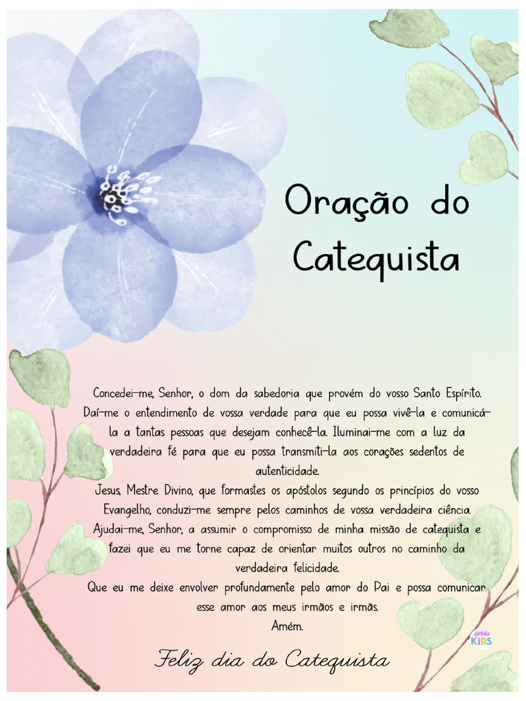 Oração Do Catequista 6 Pdf