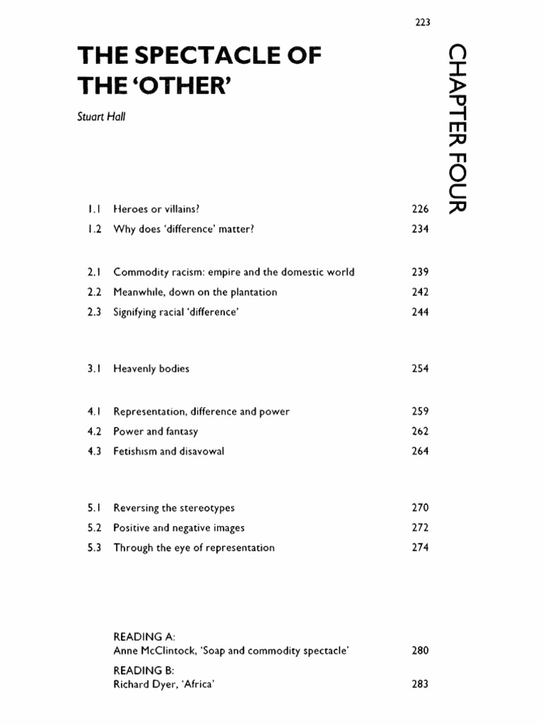 Hall - The Spectacle of The Other | PDF