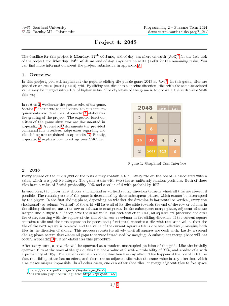 Project 4 Description | PDF