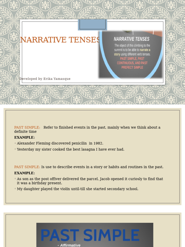 Narrative Tenses | PDF
