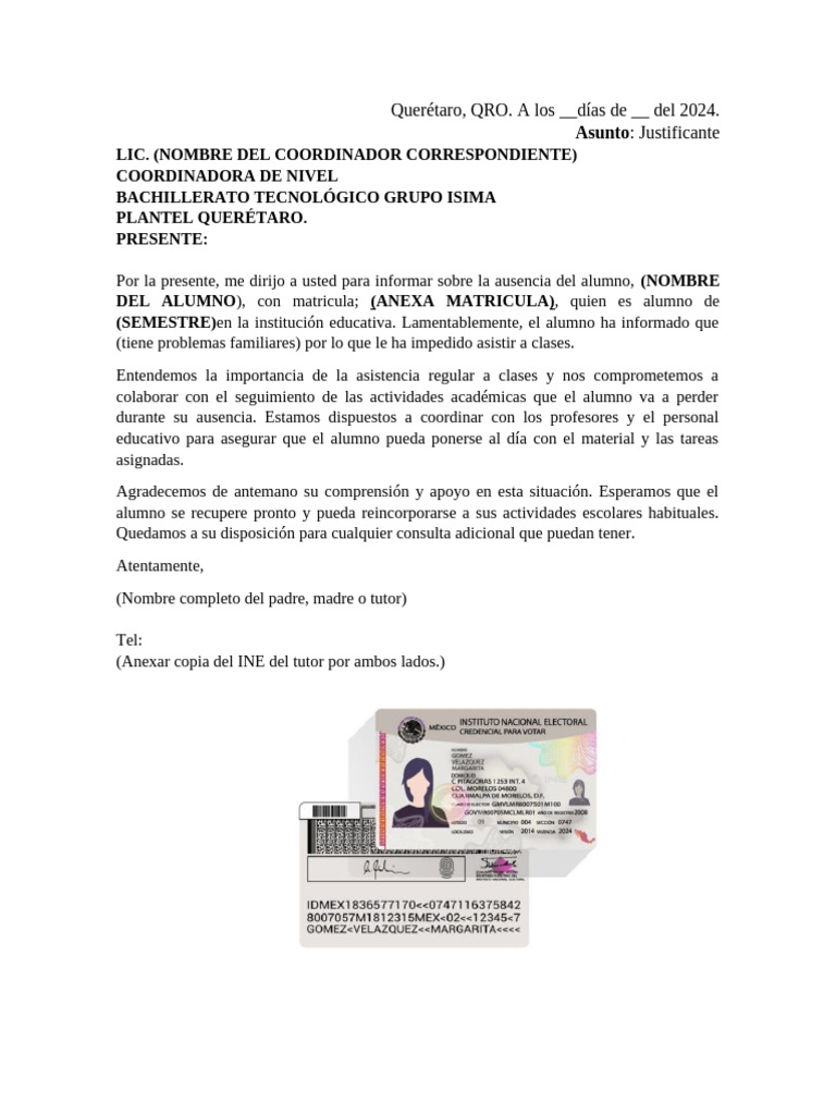 Justificante | PDF