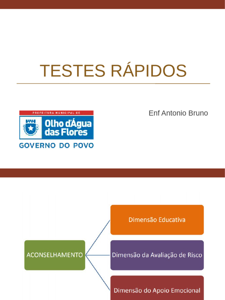 Aula Teste Rápidos | PDF