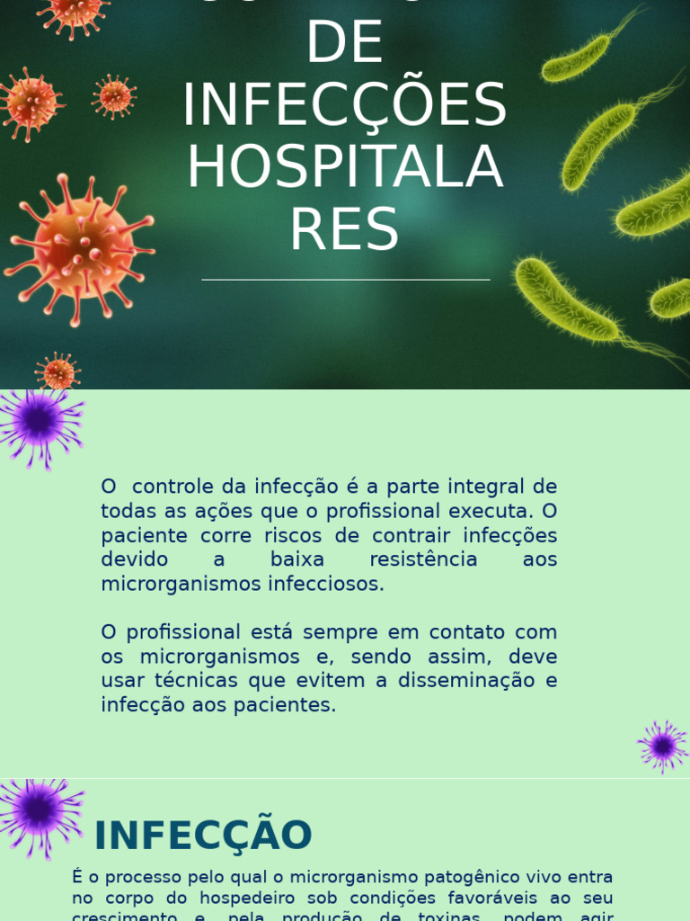 Controle de Infecções Hospitalares ESVP | PDF