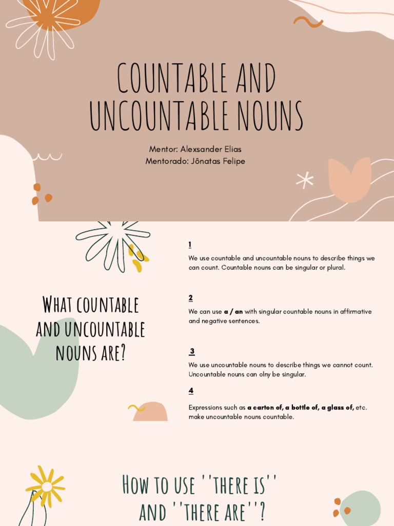 Countable and Uncountable Nouns | PDF