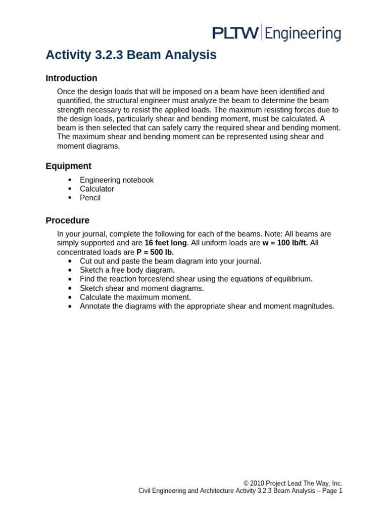 3 2 3 A Beamanalysis Pdf