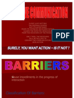 Barriers in Communication