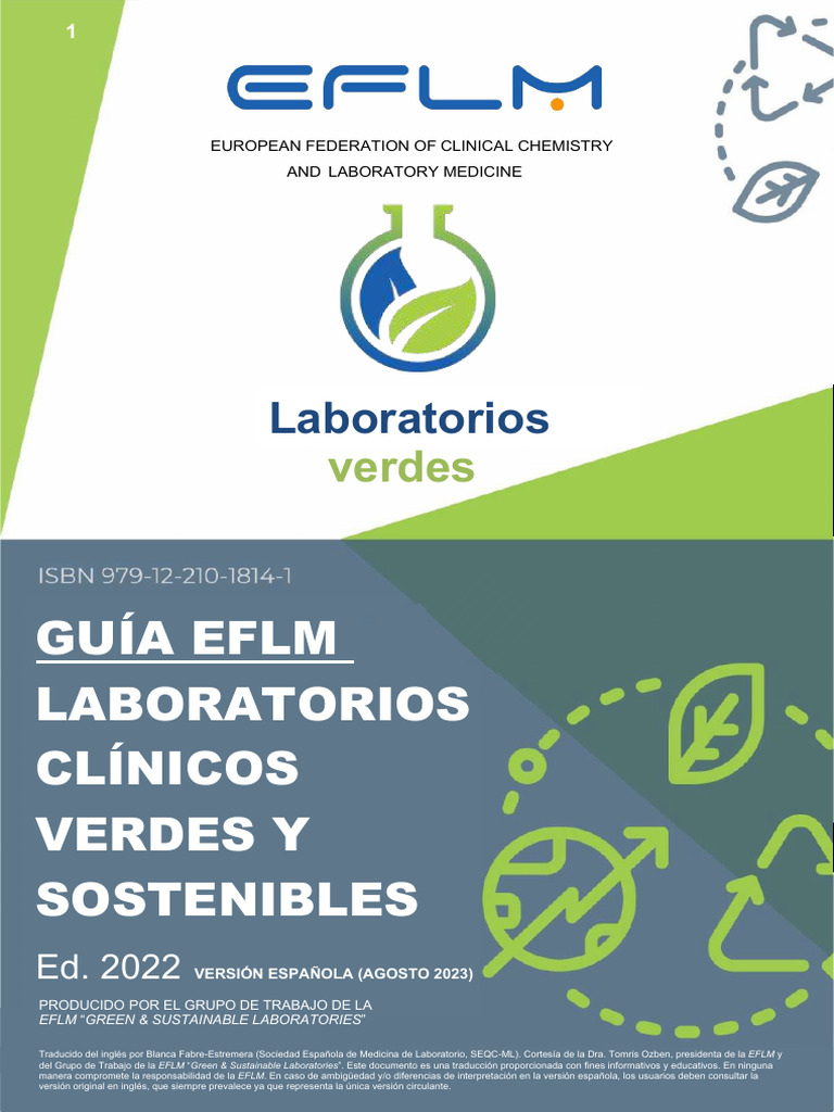 EFLM Laboratorios Verdes Guidlines | PDF
