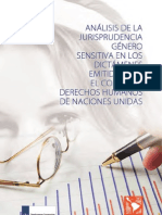 Análisis de La Jurisprudencia Género Sensitiva en Los Dictámenes Emitidos Por El Comité de Derechos Humanos de Naciones Unidas