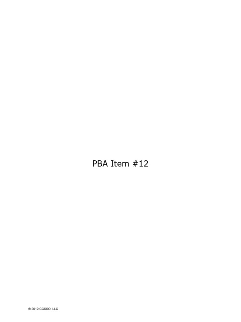 4th Grade Math PBA Sample Student Responses Item 12 M02080 0 | PDF