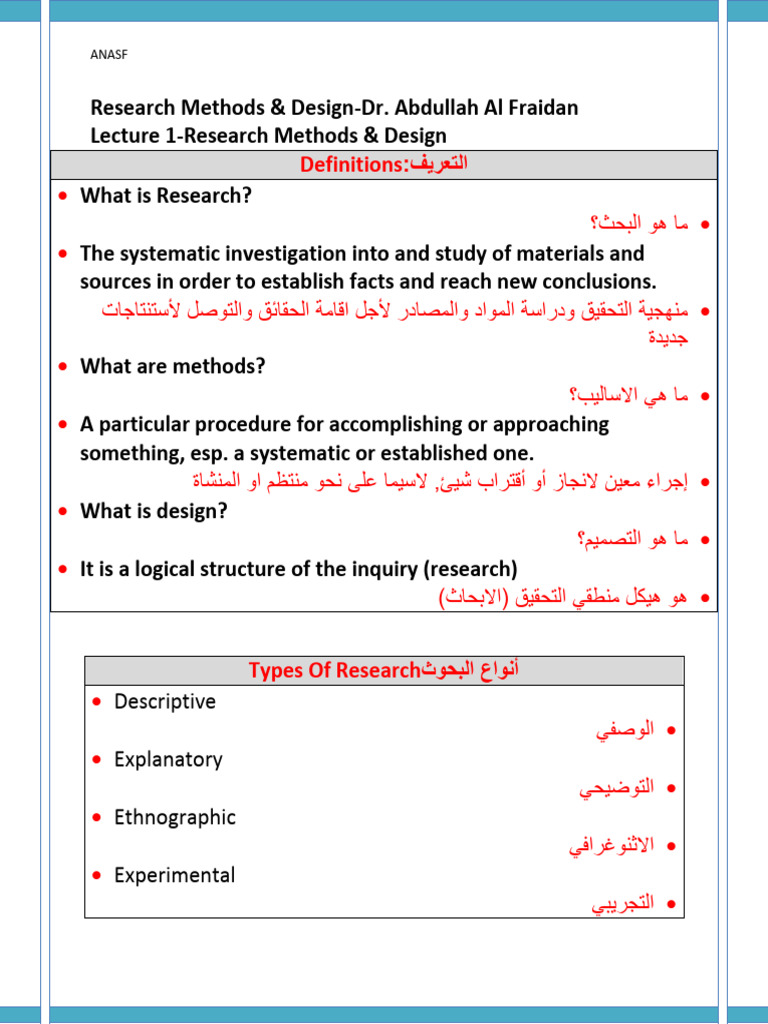 مترجم Research Methods & Design 1-14 (Recovered) | PDF