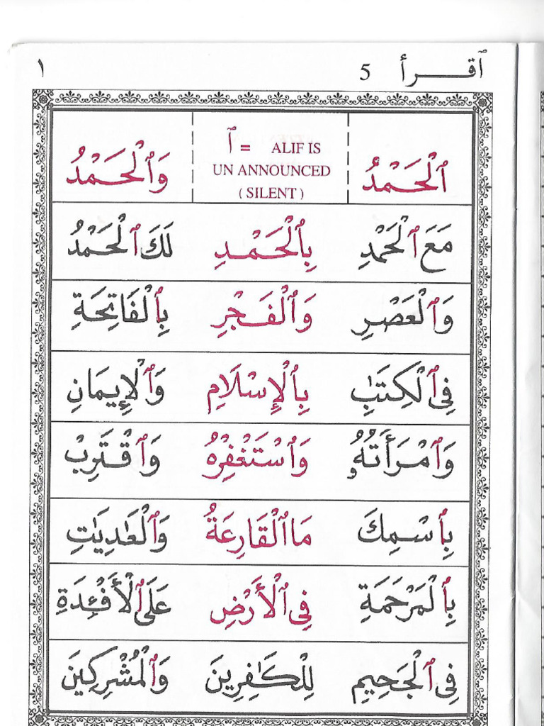Book 5 IQRA Qaidah | PDF