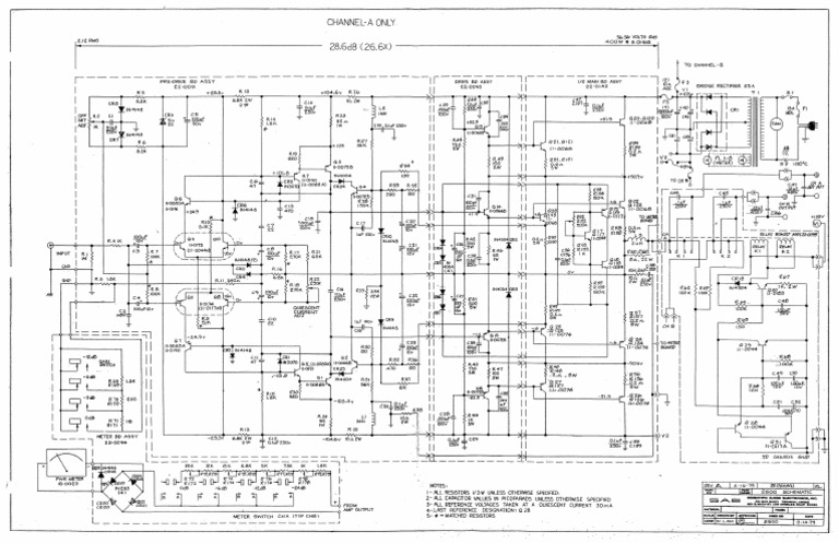 Ampli Vintage SAE 2600 – 2x400W – Un Canal En Panne (projet Réparation)