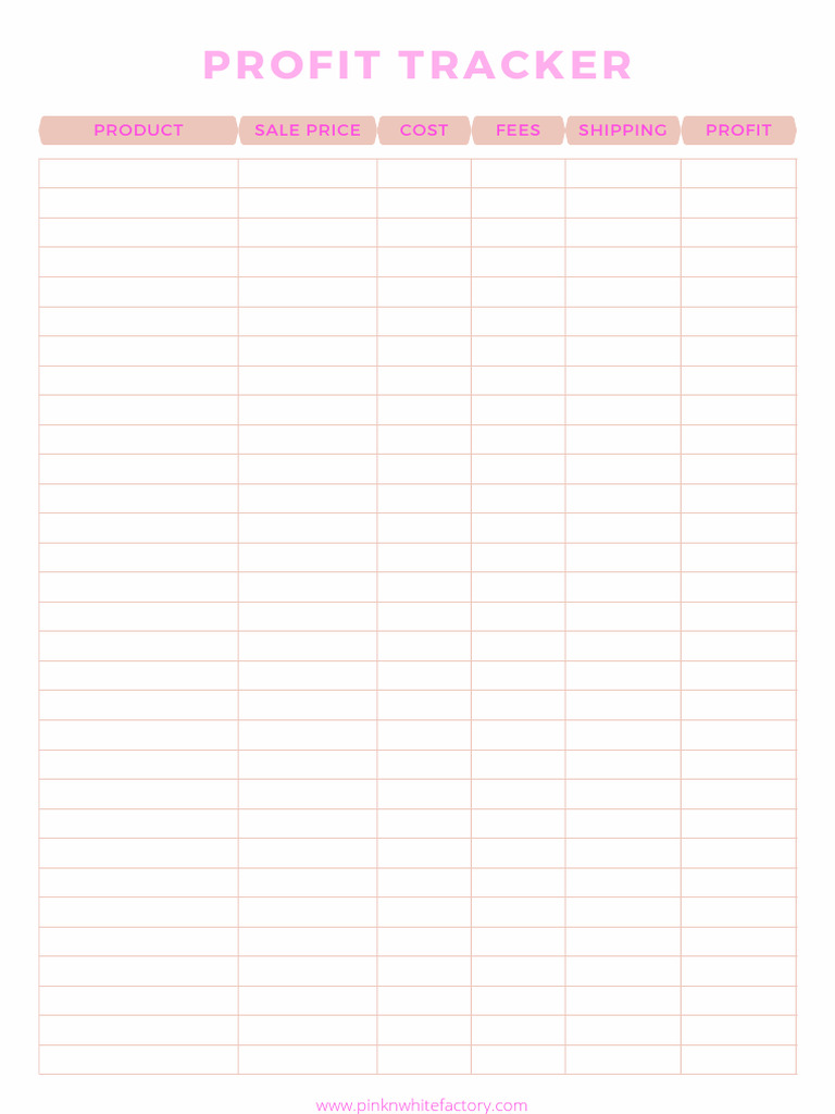 Profit Tracker | PDF