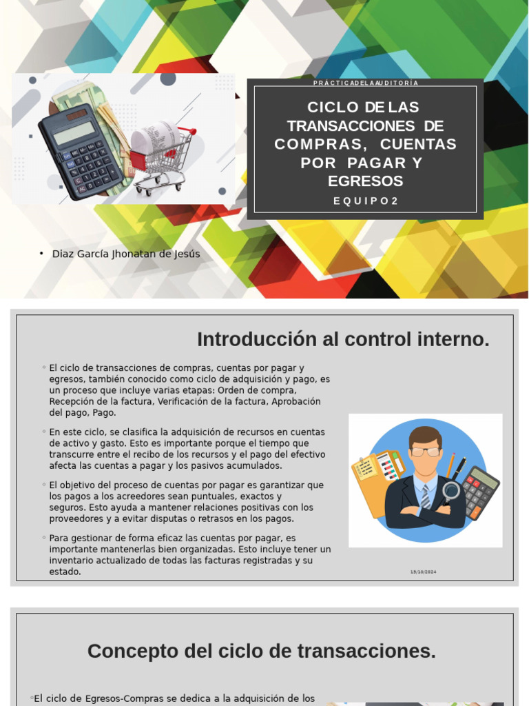 Ciclo de Transacciones de Compras Cuentas Por Pagar Egresos | PDF