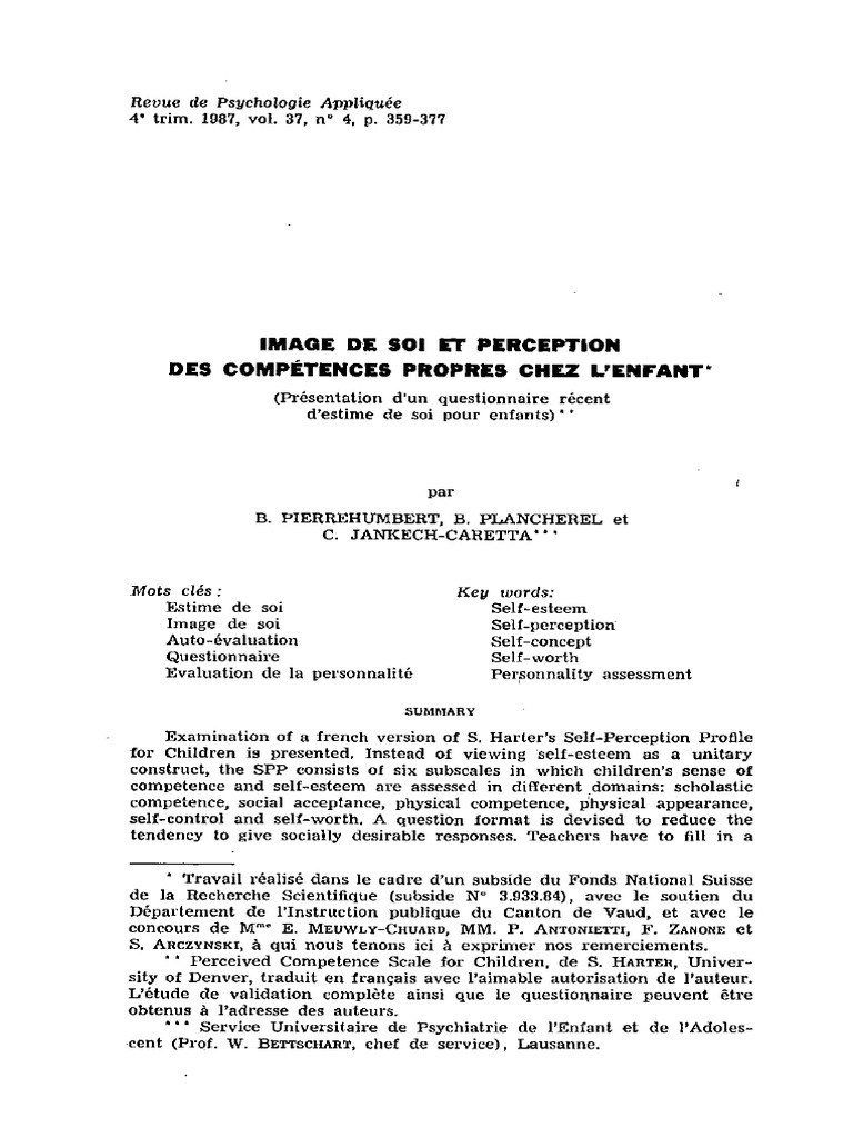Image de Soi | PDF