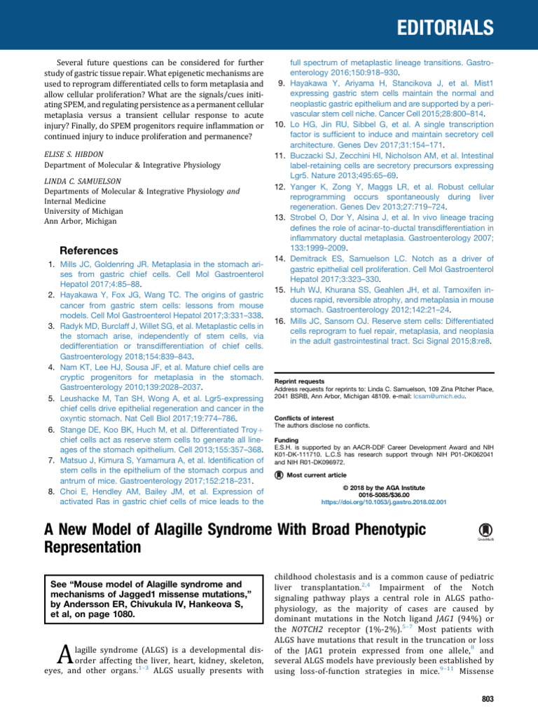 A New Model of Alagille Syndrome With Broad Phenot | PDF | Biology ...