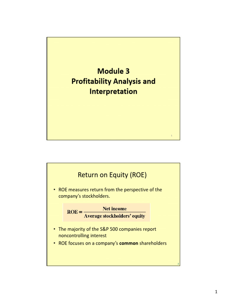 ROE Analysis & DuPont Method | PDF | Revenue | Finance & Money Management