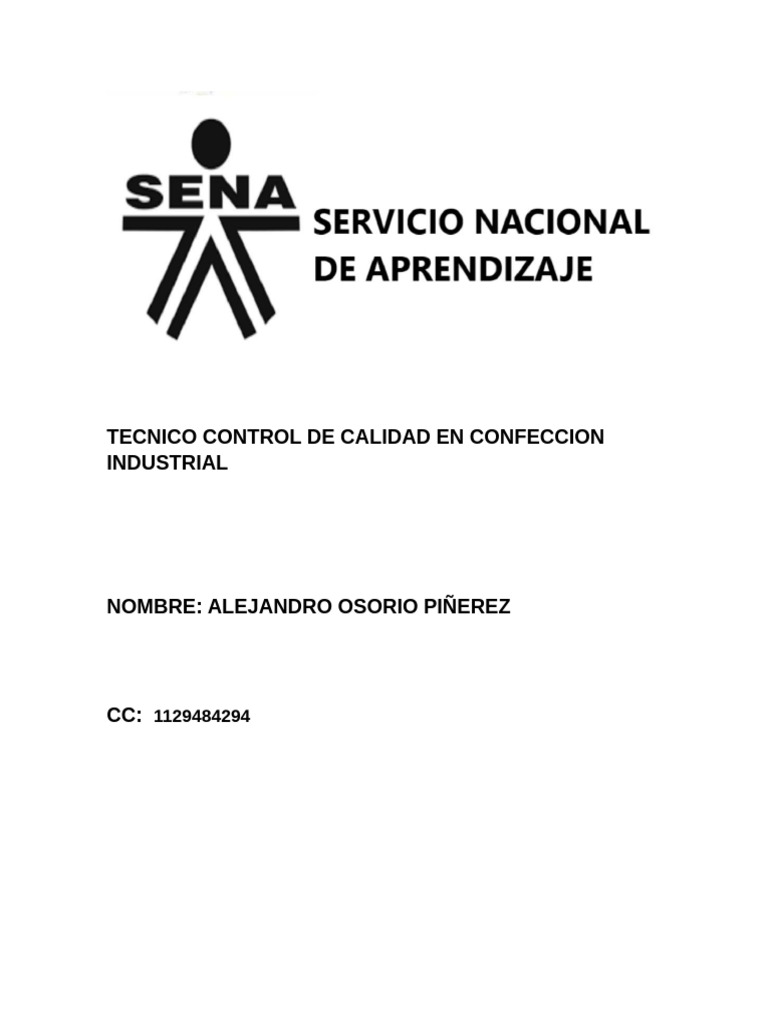 Control de Calidad en Confección Industrial | PDF