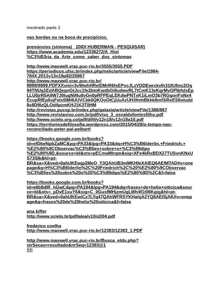 Mestrado - Artes Fbaul 2 | PDF