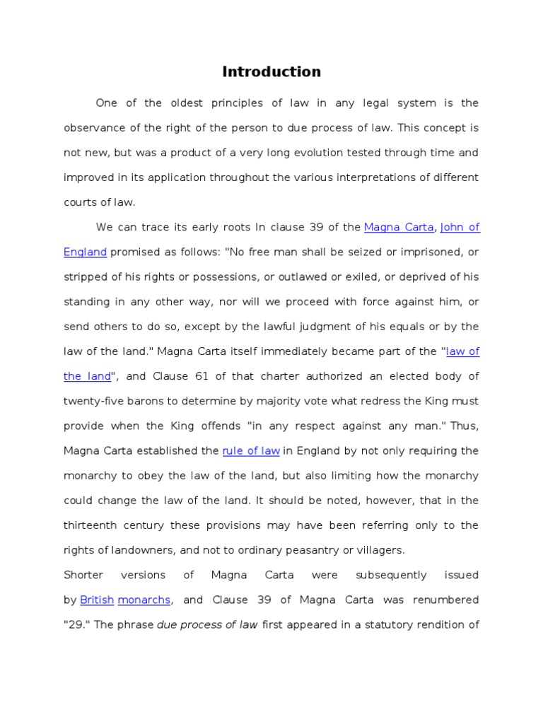 Free essays on due process picture