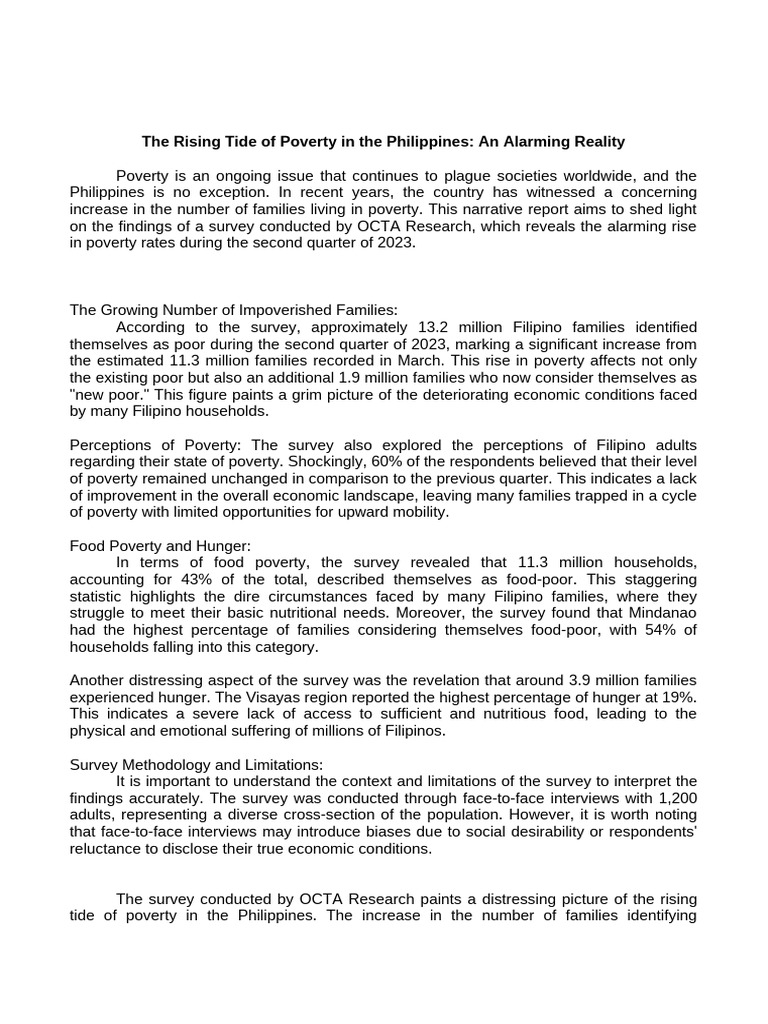 Rising Poverty Rates in the Philippines | PDF | Poverty | Social Science