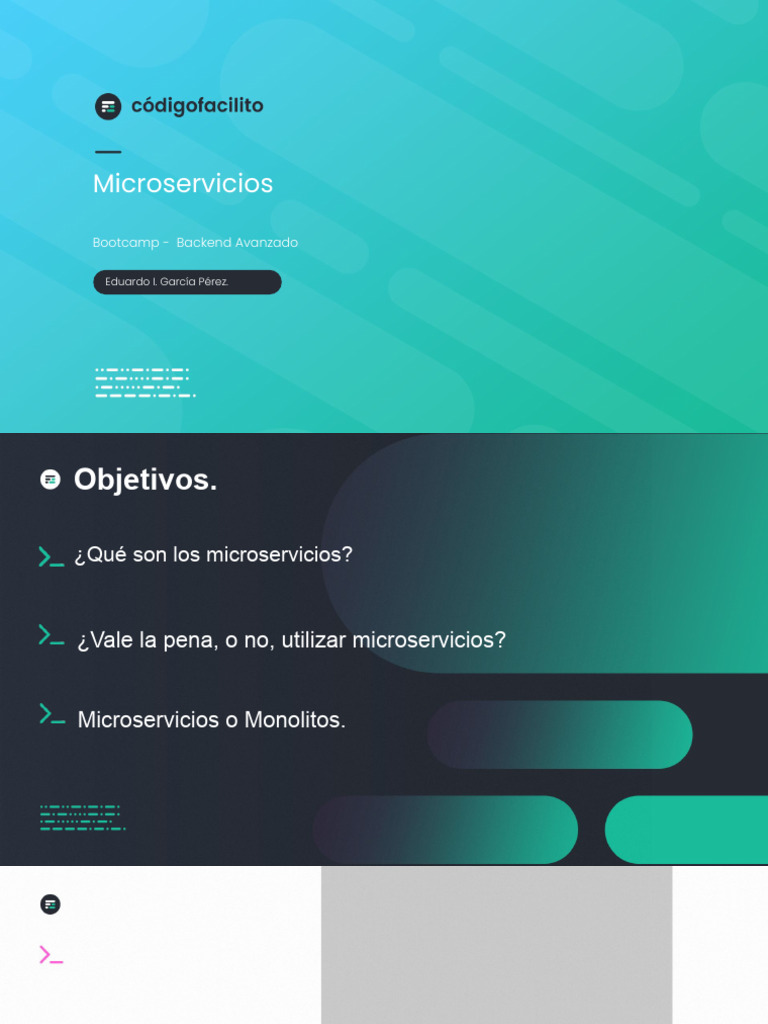 Microservicios - Bootcamp Avanzado Backend | PDF