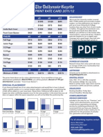 Dal Gazette Print Rates 2011 2012