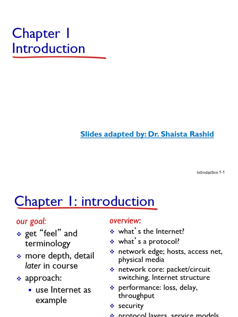 Chapter 1 SR Computer Networks and The Internet | PDF